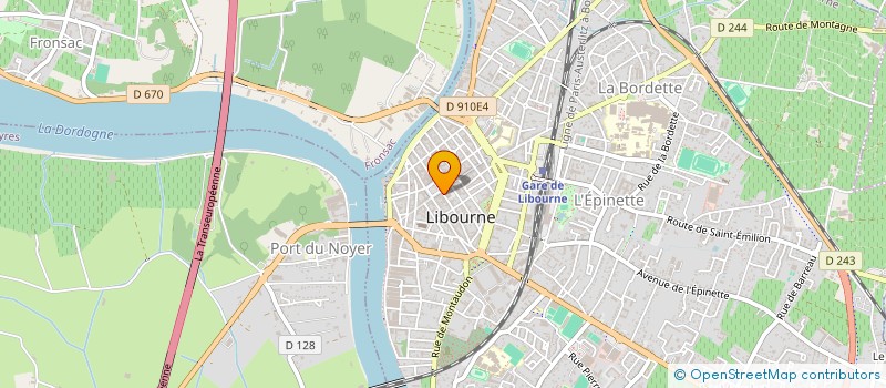 localisation de l'entreprise PERLET JOAILLIER  LIBOURNE