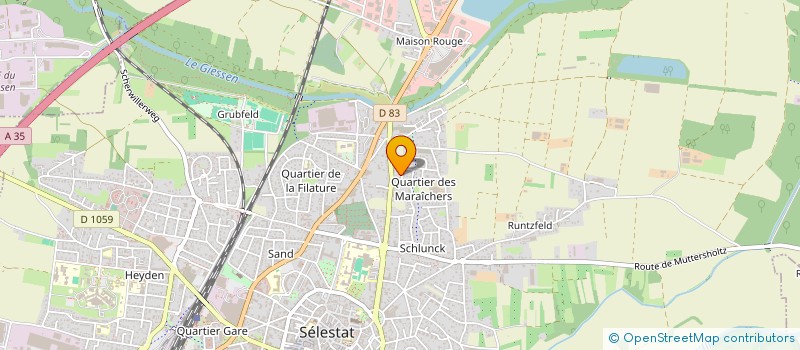 localisation de l'entreprise PERLEZIENNE  SELESTAT