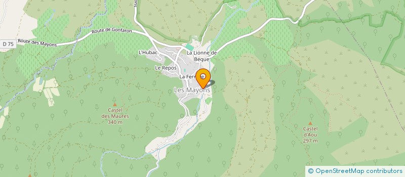 localisation de l'entreprise PERLIMMO à LES MAYONS