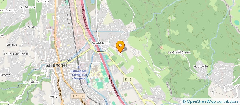 localisation de l'entreprise PERLINE à SALLANCHES