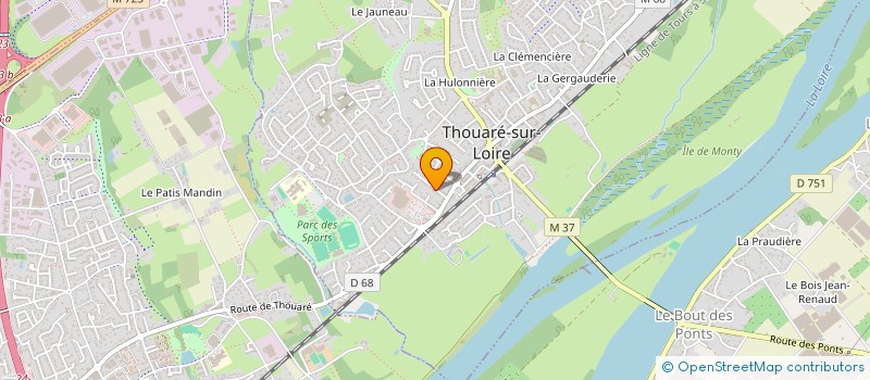 localisation de l'entreprise PERLINPINPIN  THOUARE-SUR-LOIRE