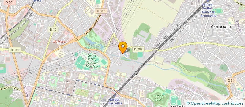 localisation de l'entreprise PERLIONNA  SARCELLES