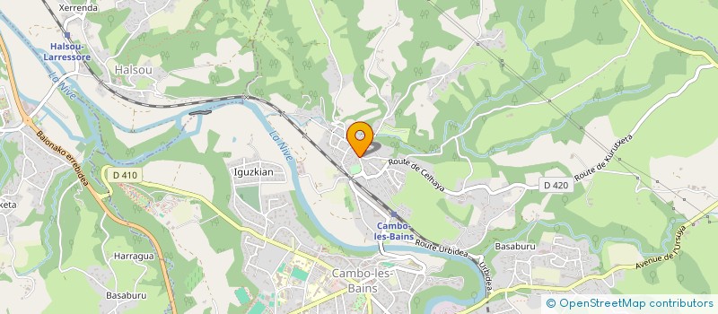 localisation de l'entreprise PERLISS OSTATUA à CAMBO-LES-BAINS