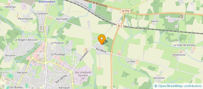 localisation de l'entreprise PERLISTRENN  QUESTEMBERT