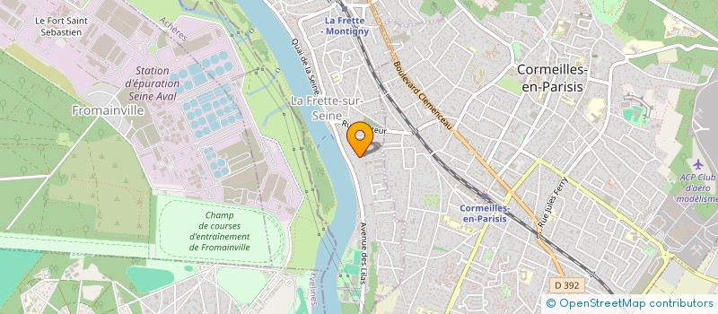 localisation de l'entreprise PERLL CONSULTING  LA FRETTE-SUR-SEINE