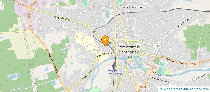 localisation de l'entreprise PERLY 56  ROMORANTIN-LANTHENAY