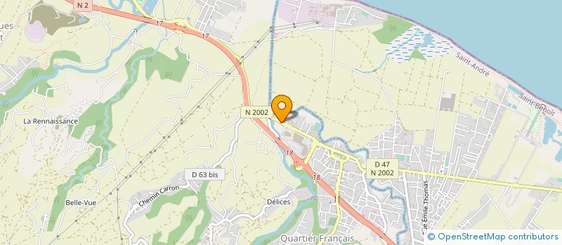 localisation de l'entreprise PERMA'L  SAINTE-SUZANNE