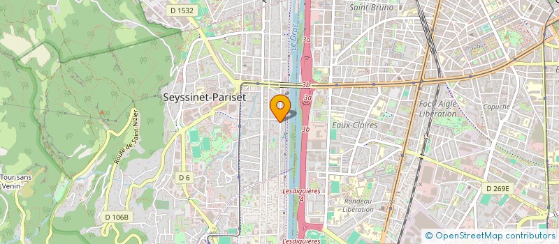 localisation de l'entreprise PERMACOM SERVICE à SEYSSINET-PARISET