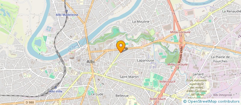 localisation de l'entreprise PERMACULTURE 81 à ALBI