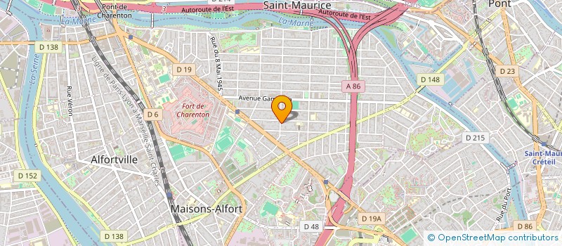 localisation de l'entreprise PERMAFROST à MAISONS-ALFORT