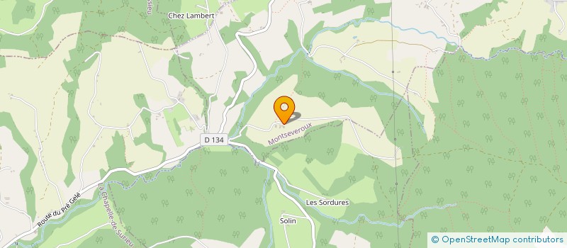 localisation de l'entreprise PERMALAND DP à MONTSEVEROUX