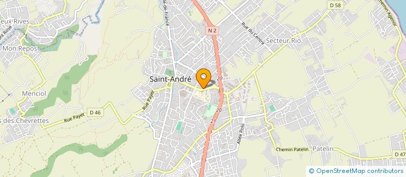 localisation de l'entreprise PERMALE CONSTRUCTION à SAINT-ANDRE