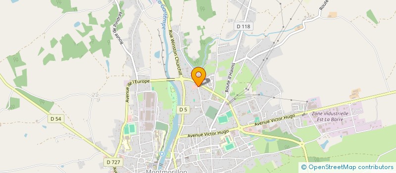 localisation de l'entreprise PERMAN DISTRIBUTION à MONTMORILLON