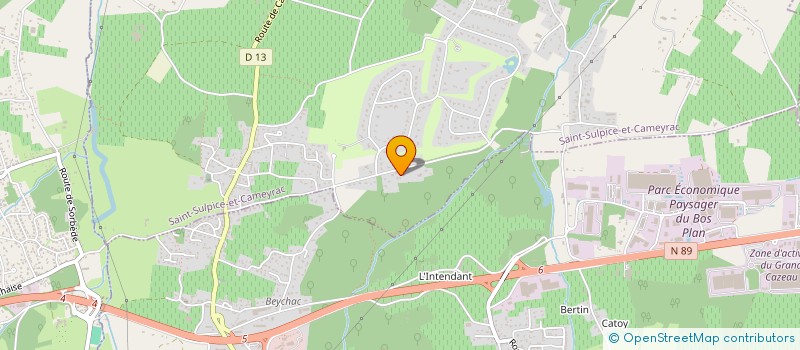 localisation de l'entreprise PERMANDIE  SAINT-SULPICE-ET-CAMEYRAC