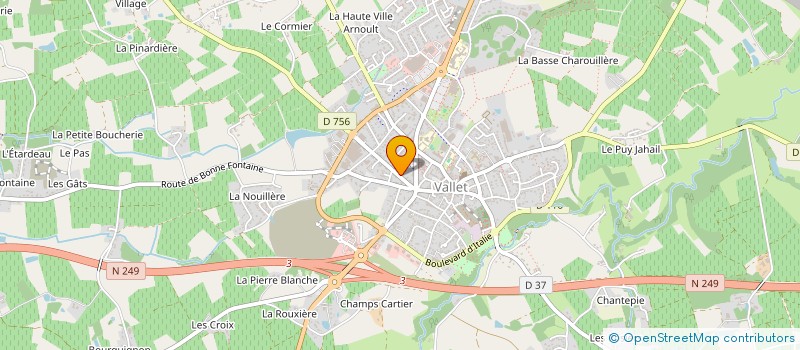 localisation de l'entreprise PERMAPAYSAGE à VALLET