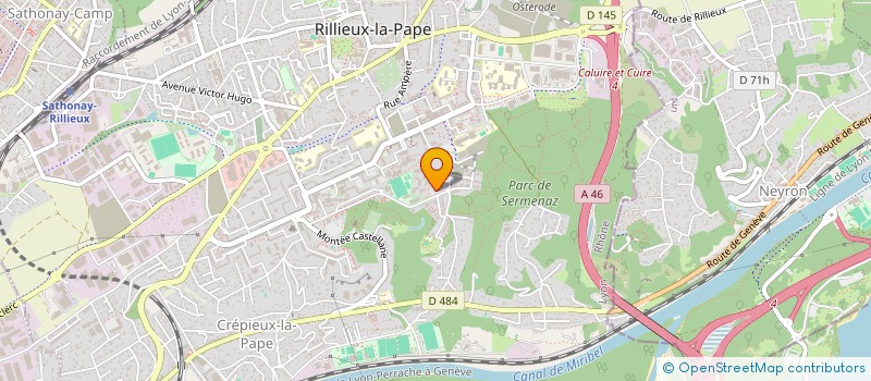 localisation de l'entreprise PERMASOL à RILLIEUX-LA-PAPE