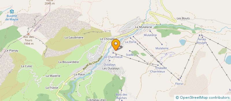 localisation de l'entreprise PERMATHYVE  LE GRAND-BORNAND