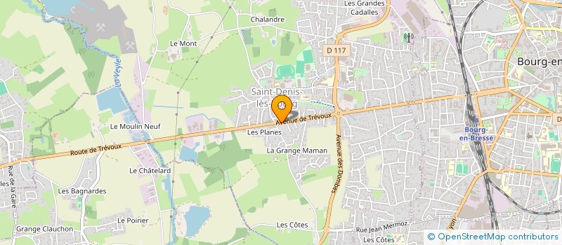 localisation de l'entreprise PERMIDIS  SAINT-DENIS-LES-BOURG