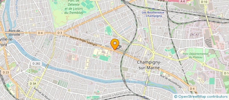 localisation de l'entreprise PERMIS ACCELERE à CHAMPIGNY-SUR-MARNE