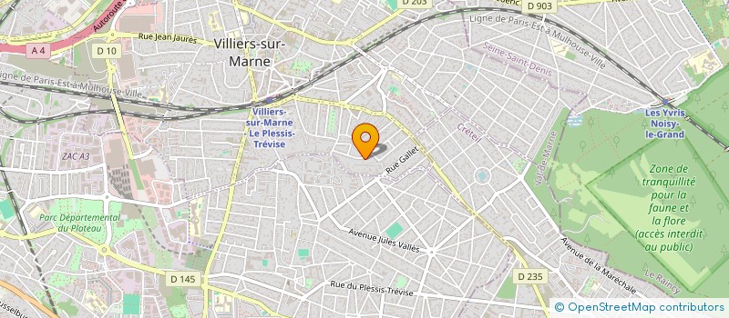 localisation de l'entreprise PERMIS ACCELERE A LA CAMPAGNE à VILLIERS-SUR-MARNE