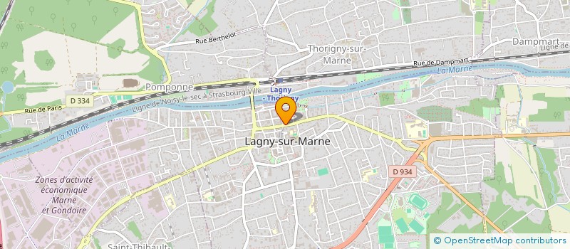 localisation de l'entreprise PERMIS COSY  LAGNY-SUR-MARNE