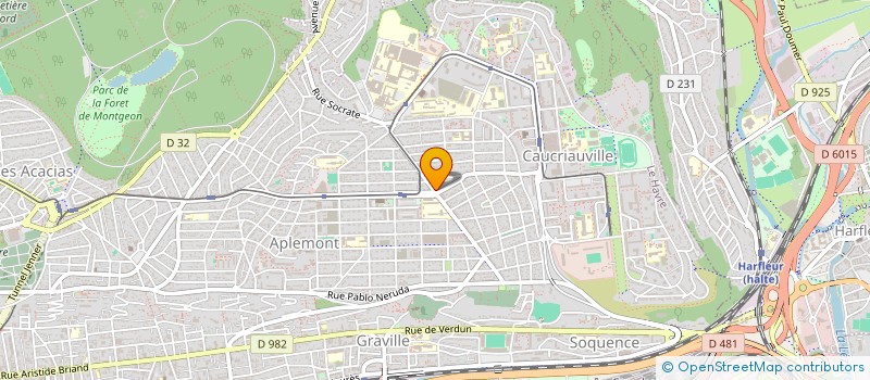 localisation de l'entreprise PERMIS DE CONDUIRE  LE HAVRE