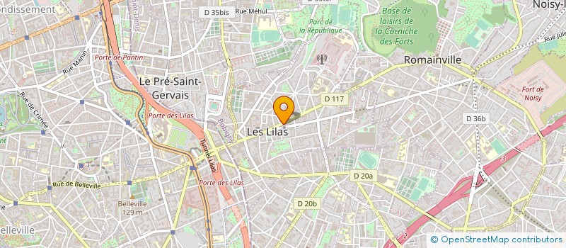 localisation de l'entreprise PERMIS EXPRESS  LES LILAS