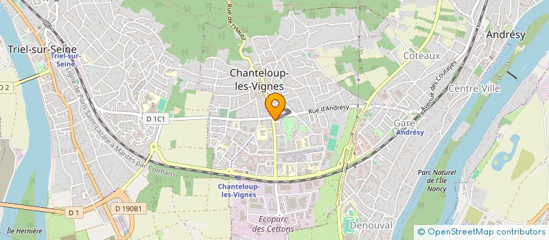 localisation de l'entreprise PERMIS MAX CHANTELOUP à CHANTELOUP-LES-VIGNES