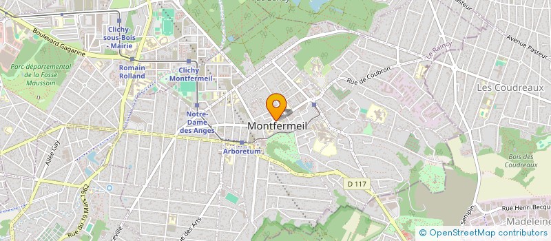 localisation de l'entreprise PERMIS PAS CHER  MONTFERMEIL