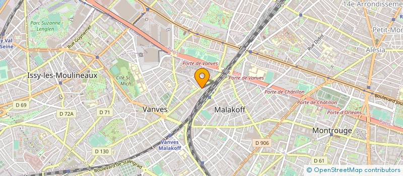 localisation de l'entreprise PERMISSION AUTO-ECOLE à VANVES
