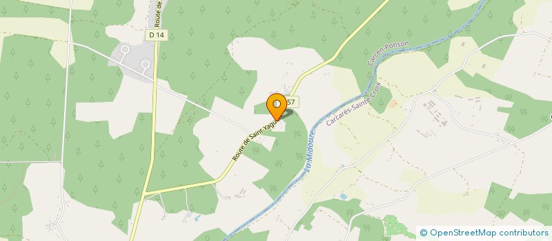 localisation de l'entreprise PERNA ET ASSOCIES  CARCEN-PONSON