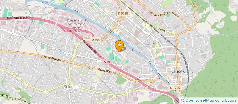 localisation de l'entreprise PERNAT AERO DEFENSE INDUSTRIE à CLUSES