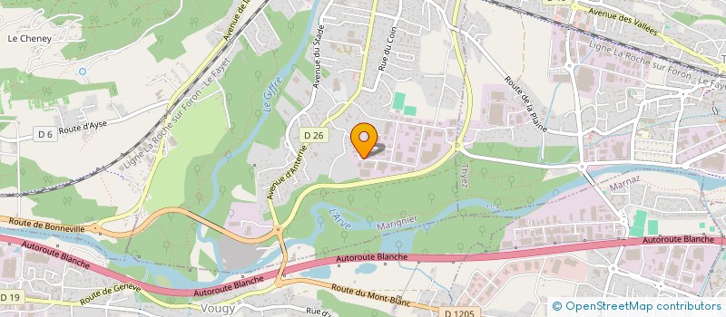 localisation de l'entreprise PERNAT INDUSTRIE SA à MARIGNIER