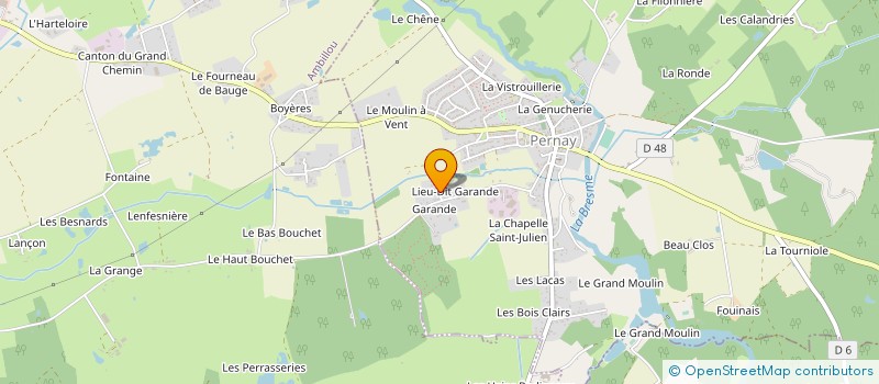 localisation de l'entreprise PERNAY COUVERTURE à PERNAY