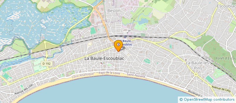 localisation de l'entreprise PERNEL à LA BAULE-ESCOUBLAC