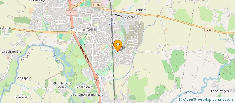 localisation de l'entreprise PERNEL VANHOLLEBEKE  VERN-SUR-SEICHE