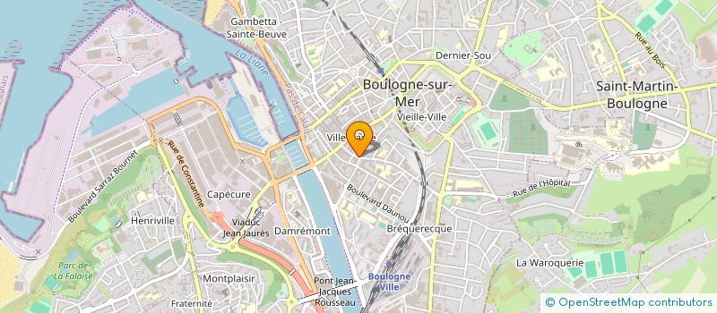 localisation de l'entreprise PERNET  BOULOGNE-SUR-MER