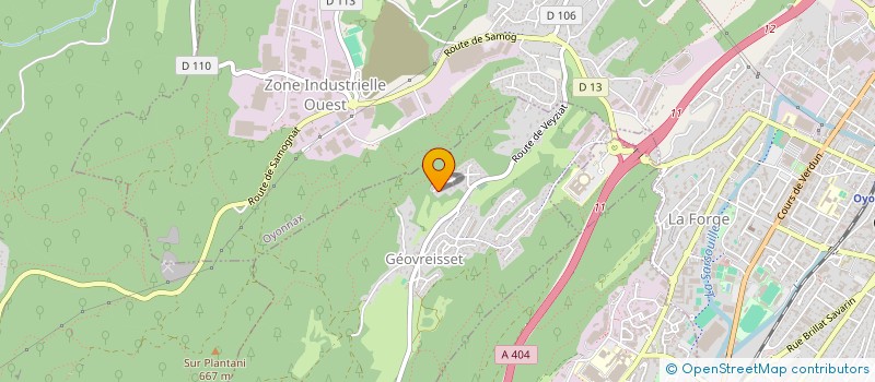 localisation de l'entreprise PERNICO à GEOVREISSET