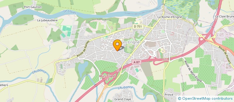 localisation de l'entreprise PERNIN INVESTISSEMENTS  MURS-ERIGNE