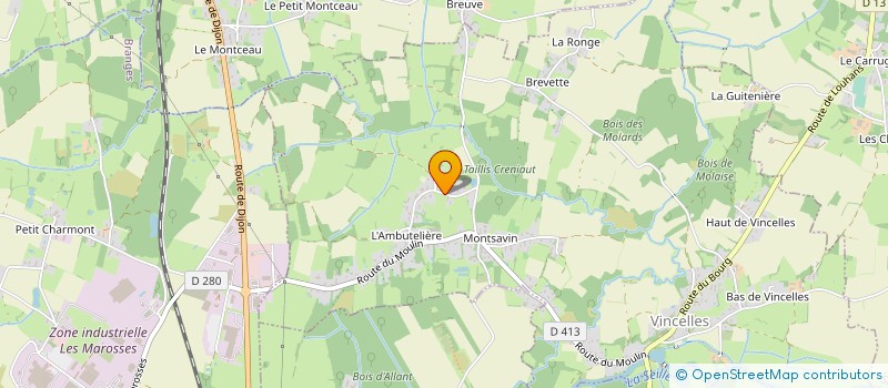 localisation de l'entreprise PERNIN MECANIQUE PRECISION à LOUHANS