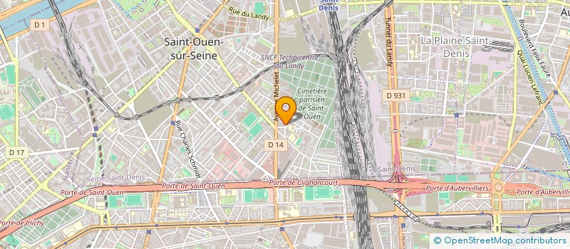localisation de l'entreprise PERNIN RIVAY à SAINT-OUEN-SUR-SEINE