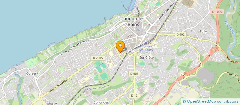 localisation de l'entreprise PERNOLLET & CO à THONON-LES-BAINS