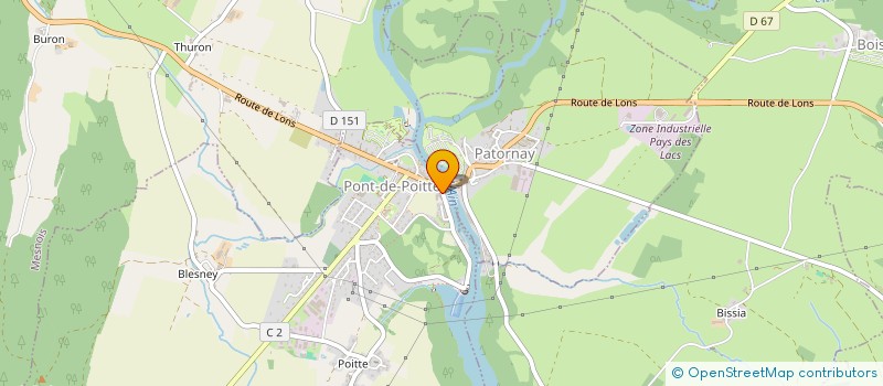 localisation de l'entreprise PERNOT 3E  PONT-DE-POITTE