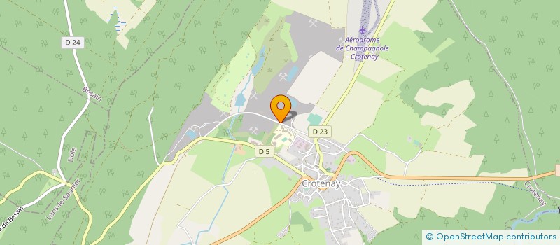 localisation de l'entreprise PERNOT BETON à CROTENAY