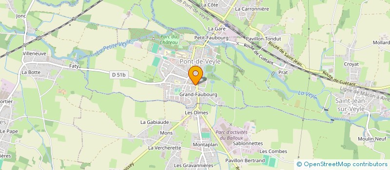 localisation de l'entreprise PERNOT FRERE ET SOEUR à PONT-DE-VEYLE