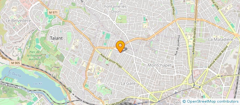 localisation de l'entreprise PERNOT INVESTISSEMENTS à DIJON