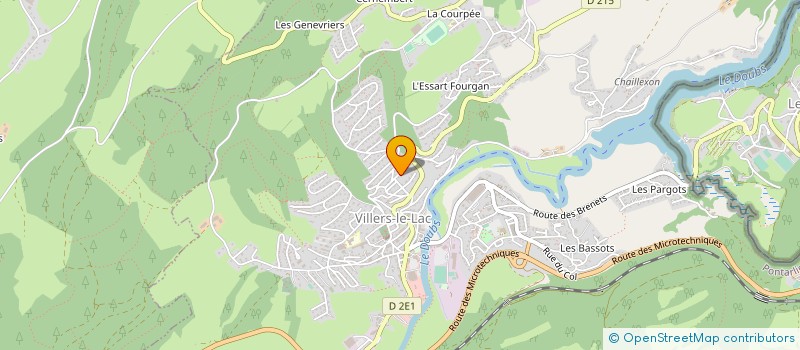 localisation de l'entreprise PERNOTTE CHAPRAIS  VILLERS-LE-LAC