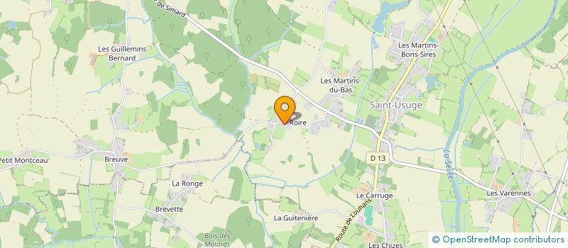 localisation de l'entreprise PERNOUD DEVELOPPEMENT à SAINT-USUGE