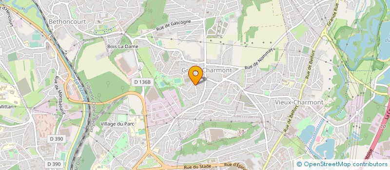 localisation de l'entreprise PERO FACADES  GRAND-CHARMONT