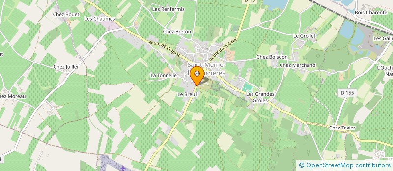 localisation de l'entreprise PERODEAU FILS à SAINT-MEME-LES-CARRIERES